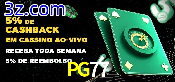 Promoções do cassino ao Vivo PG77